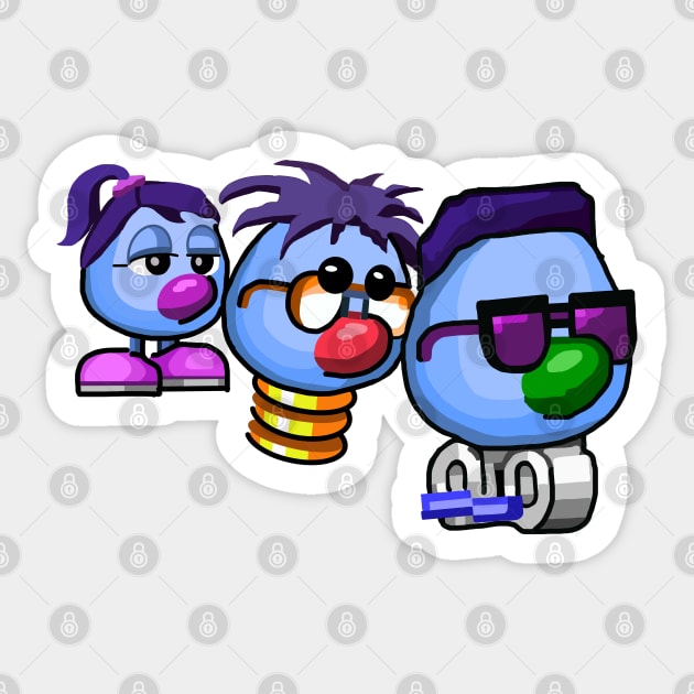 Zoombinis Classic Game Sticker by GoneawayGames